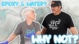 HOW TO: Create a slate finish with water and epoxy!