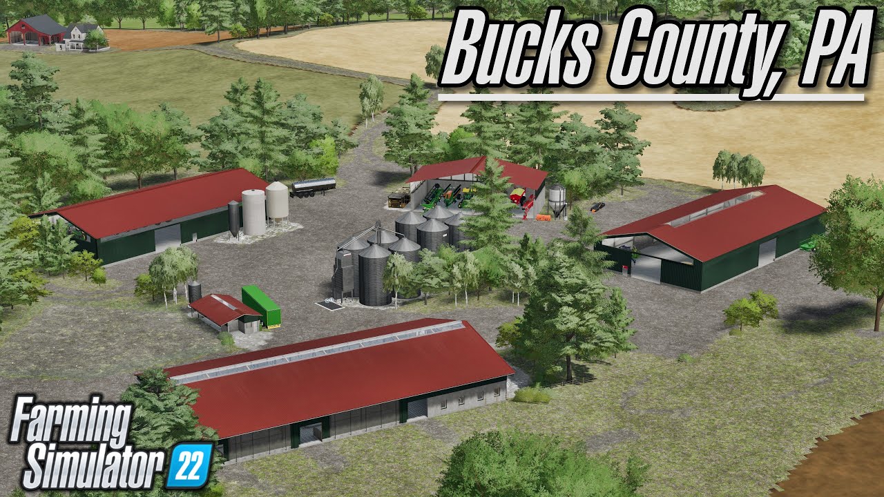 Map Preview - Bucks County PA (by TNTmodding) | Farming Simulator 22 ...