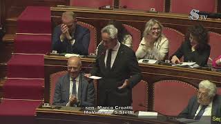 Marco Croatti - Dichiarazione di voto aula Senato - 17/05/2023