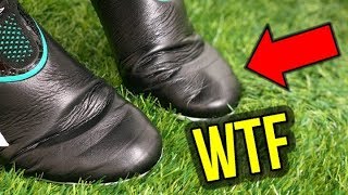 THE WORLD'S FIRST LACELESS LEATHER FOOTBALL BOOTS!