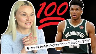 New Zealand Girl reacts to GIANNIS ANTETOKOUNMPO!!! "Used to This" 🏀