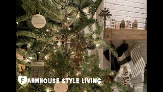 【CHRISTMAS TREE 2020】今年は生のもみの木でFarmhouse Styleのクリスマスツリーデコレーション