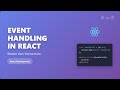 React Event Handling for Beginners: Clicks, Forms & Keyboard Events!