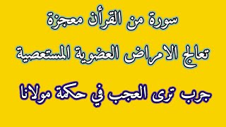 سورة من القرأن معجزة وشفاء للأمراض العضوية المستعصية  من أسرار حكمة رب العالمين روحانيات