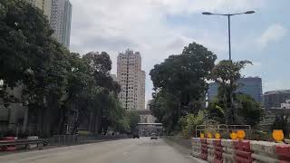 吐露港往觀塘開源道駱駝漆停車場，途徑大老山隧道