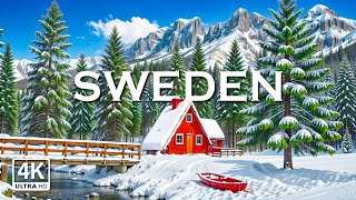 Winter Sweden 4K Ultra HD • Enchanting Winter Wonderland, Relaxation Film with Calming Music.