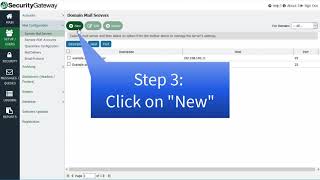 Security Gateway for Email - Administration - Adding a Mail Server