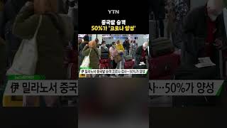 중국발 승객 50%가 코로나 양성… #shorts