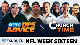 FANDUEL & DRAFTKINGS LIVE NFL DFS PICKS & STRATEGY: WEEK 16