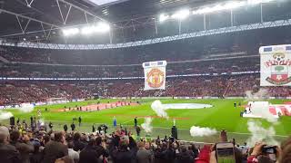 【生サカ動画】Manchester United vs Southampton　マンチェスターU対サウサンプトン　吉田麻也　選手入場