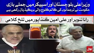 Rana Tanveer v Ali Amin War of Words at National Assembly | BOL News