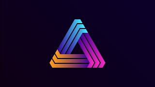 Triangle Grid Logo Design Process | Gradient Logo | MotionPix | Adobe illustrator CC 2022