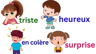 Learn emotions in French | Apprendre nouveaux mots | French vocabulary | French for kids