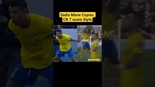 Cr7 | Sadio Mane copying celebration style #al nassr #saudi league #viral #shortsfeed #trending