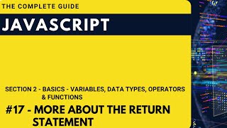 More about return statement in JavaScript | Hindi | JavaScript The Complete Guide