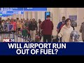 Orlando International Airport running low on fuel reserves