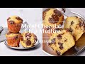 Moist Chocolate Chip Muffins | Muffin Cokelat Chip Lembut dan Moist | Jaja Bakes