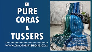 Pure Coras| Tussers| Pattu Designers