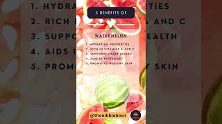 🍉 Unlocking the Secrets of Watermelon: 5 Surprising Health Benefits 🍉 |  #healthybenefits