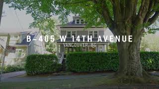 B 405 W 14th Ave Vancouver BC