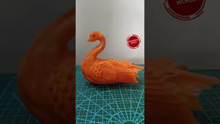Salad Decoration Ideas| Art In Fruit & Vegetable Garnish/ Carving a swan with carrots  #shorts