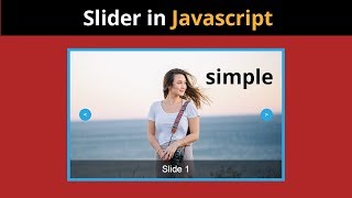 simple responsive Image slideshow in pure javascript