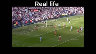 Aguero last minute goal real life vs game 😂 😂