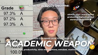 the ULTIMATE guide on how to become an ACADEMIC WEAPON | med student | study tips // PETER LE