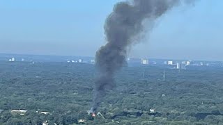 Building, previously funeral home catches fire near Stone Mountain