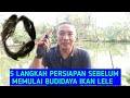 5 LANGKAH PERSIAPAN SEBELUM MEMULAI BUDIDAYA IKAN LELE