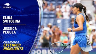 Elina Svitolina vs. Jessica Pegula Extended Highlights | 2023 US Open Round 3