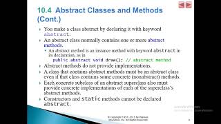 Chapter 10: Polymorphism (Part-2)
