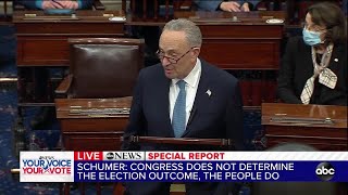 Senate Minority Leader Schumer on effort to overturn presidential election results