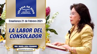 El Espíritu Santo (El Consolador), Hna. María Luisa Piraquive, 21 feb 2021, IDMJI