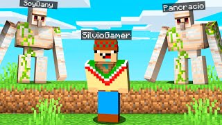 Minecraft: 2 GÓLEMS vs 1 CORREDOR 😱🔪 SILVIOGAMER vs 2 ASESINOS en MINECRAFT SPEEDRUN