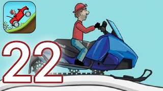 Hill Climb Racing - Gameplay Walkthrough Part 22 - Snow Mobile Rooftops (iOS, Android)