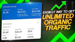 How To Get Unlimited Organic Traffic To Your Website Without SEO | Secret Method | HotlineWithUsama