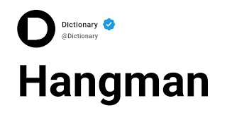 Hangman Meaning In English