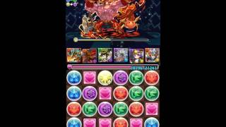 【パズドラ】降臨チャレンジノーコン 剛戦神 ホルスパーティ