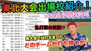 【高校野球】打ちまくってきた春季東北大会出場校の紹介！注目の強豪校多すぎ！