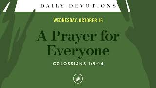 A Prayer for Everyone – Daily Devotional