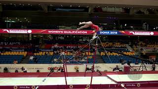 MADER Jasmin (AUT) - 2018 Artistic Worlds, Doha (QAT) - Qualifications Uneven Bars