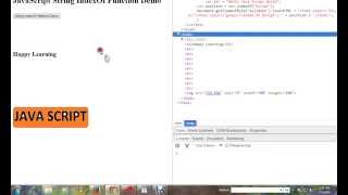 STRINGS INDEXOF METHOD IN JAVASCRIPT DEMO
