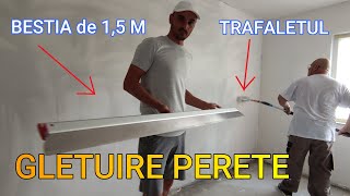 1 perete-n 5 minute! Gletuieste USOR si cu SPOR cu TRAFALETUL si gletiera ( BESTIA ) PROFESIONALA !