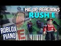 Playing RUSH E Live (Roblox Mic Up Reactions)