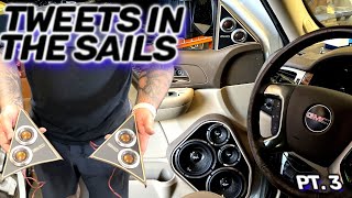 Tweets in the Sails - Custom  Fiberglass Door Pods Finished!  2 sets of 3-ways per side | GMC Yukon