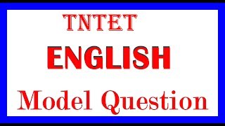 TNTET English Grammer 30 model question and answer PART 1