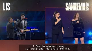 LIS Sanremo 2025 - The Kolors con Sal Da Vinci cantano “Rossetto e caffè”