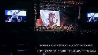 Maiden Orchestra / Flight Of Icarus, live at Pepsi Center; Mexico City, February 18th 2024