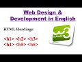 HTML Headings using W3schools html | HTML Tutorial